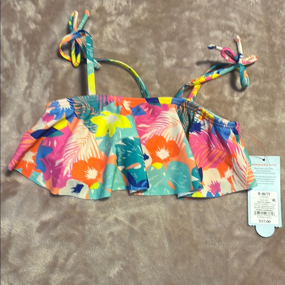 Cat & Jack Pink and Blue Swim Camisole